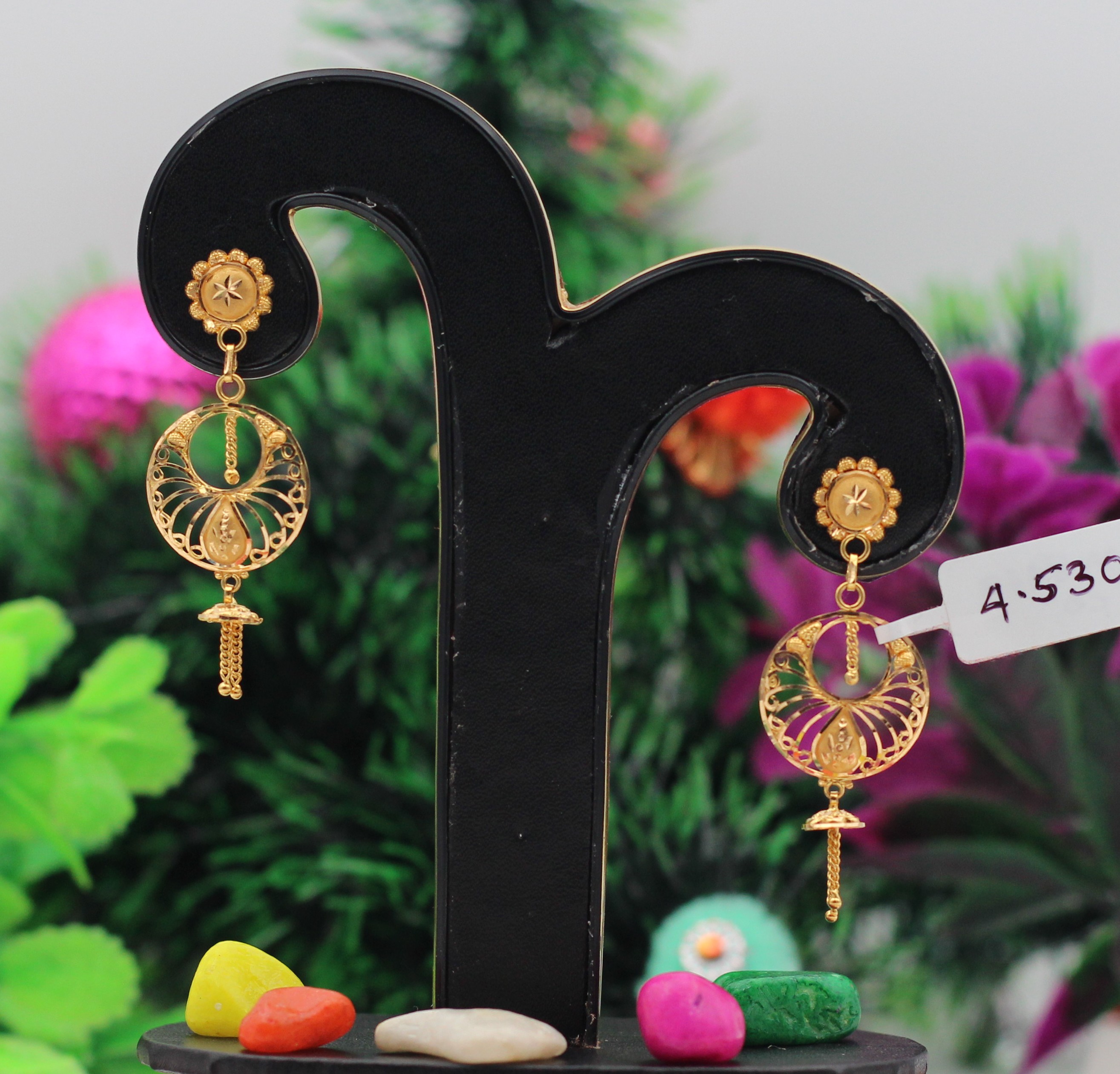 EARRINGS (GOLD SEETADUL)