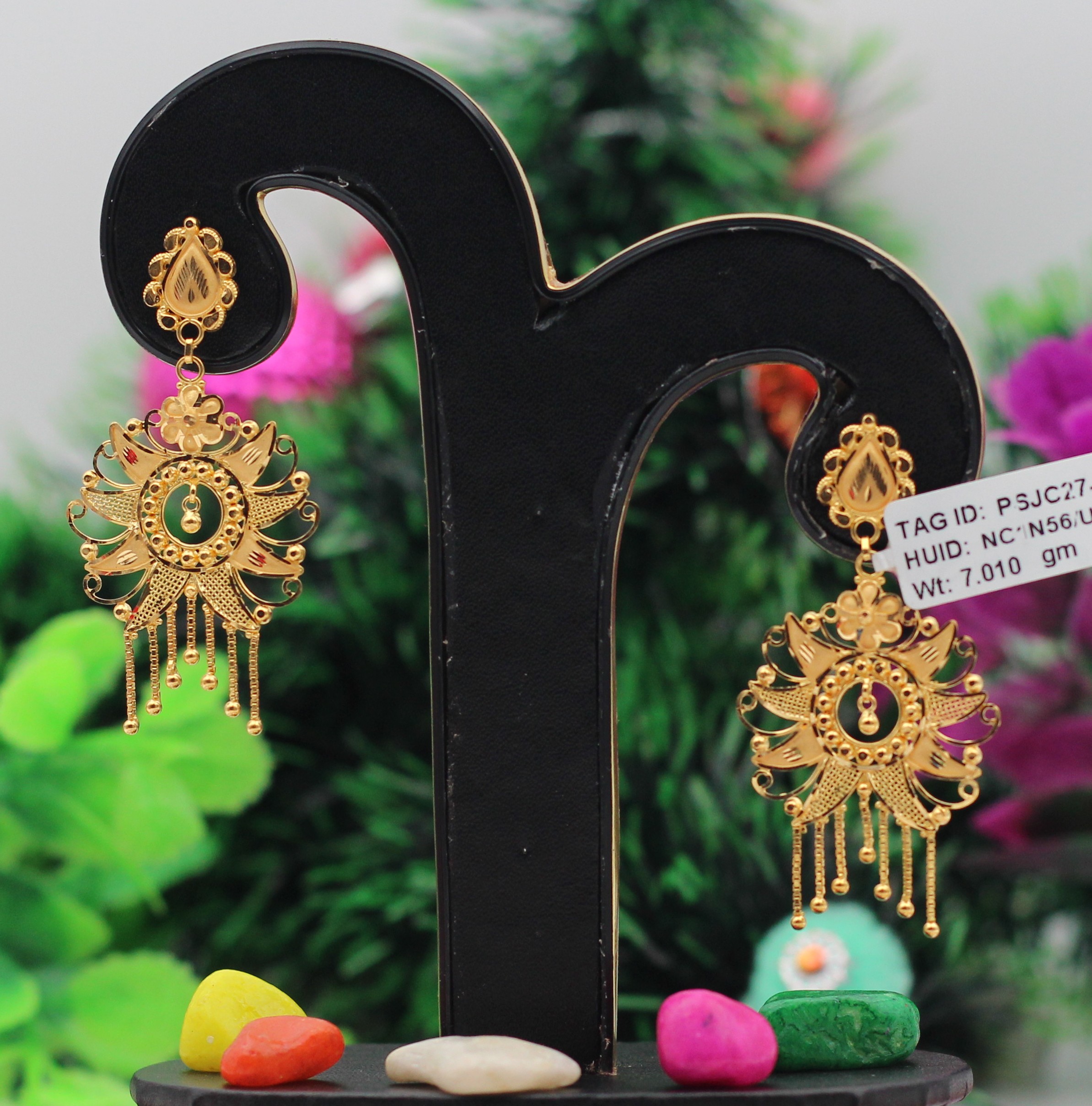 EARRINGS (GOLD SEETADUL)