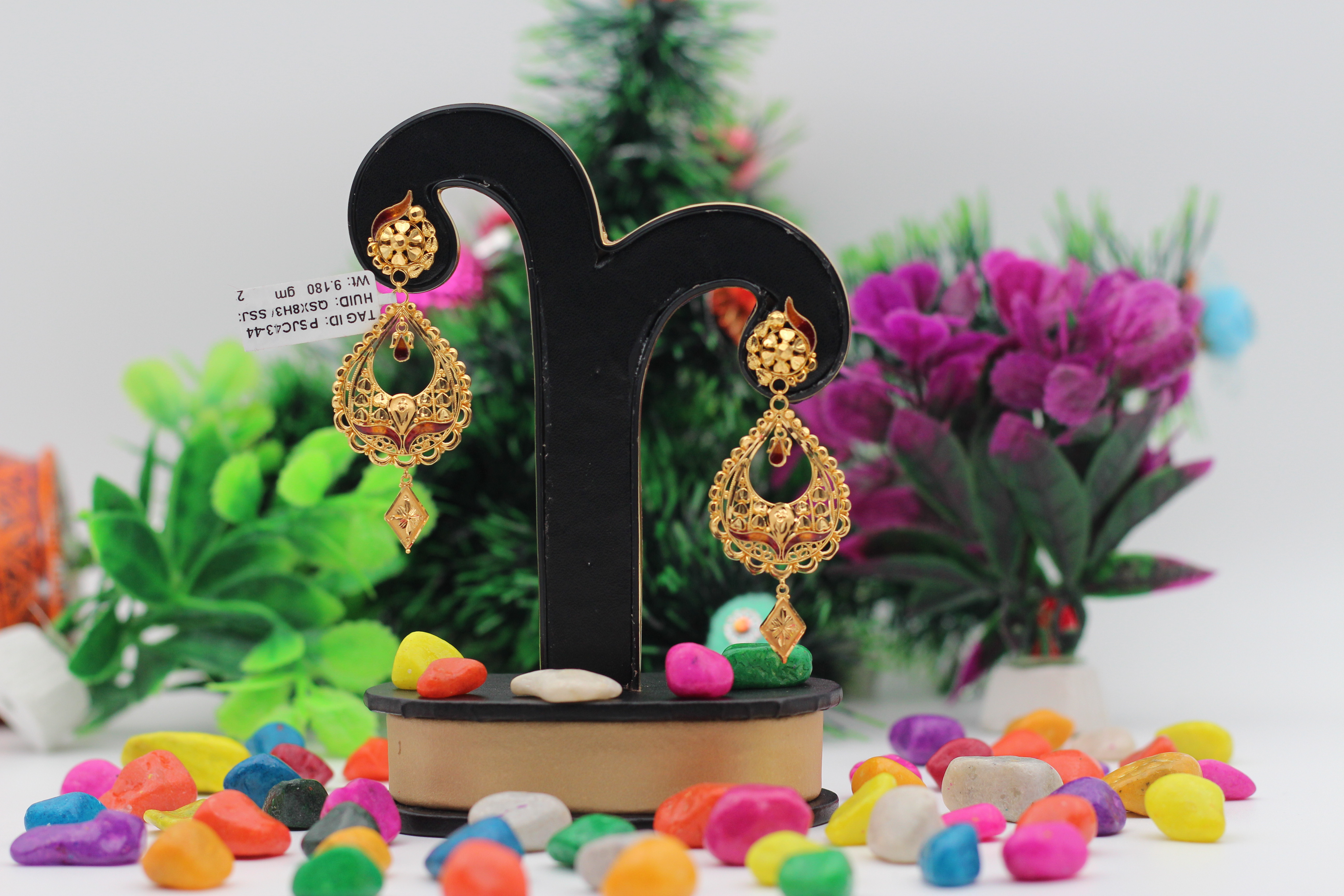 EARRINGS (GOLD SEETADUL)