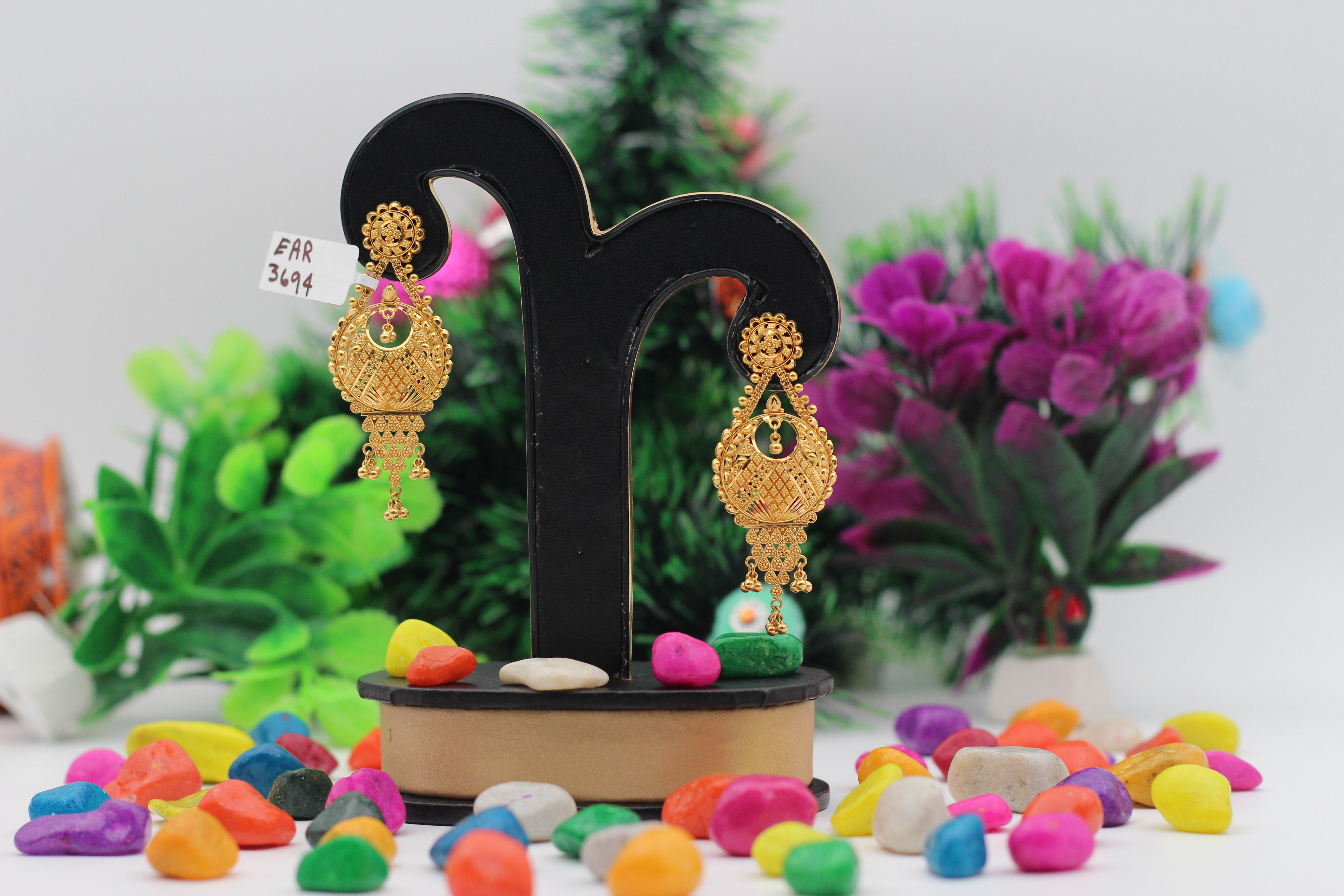 EARRINGS (GOLD SEETADUL)