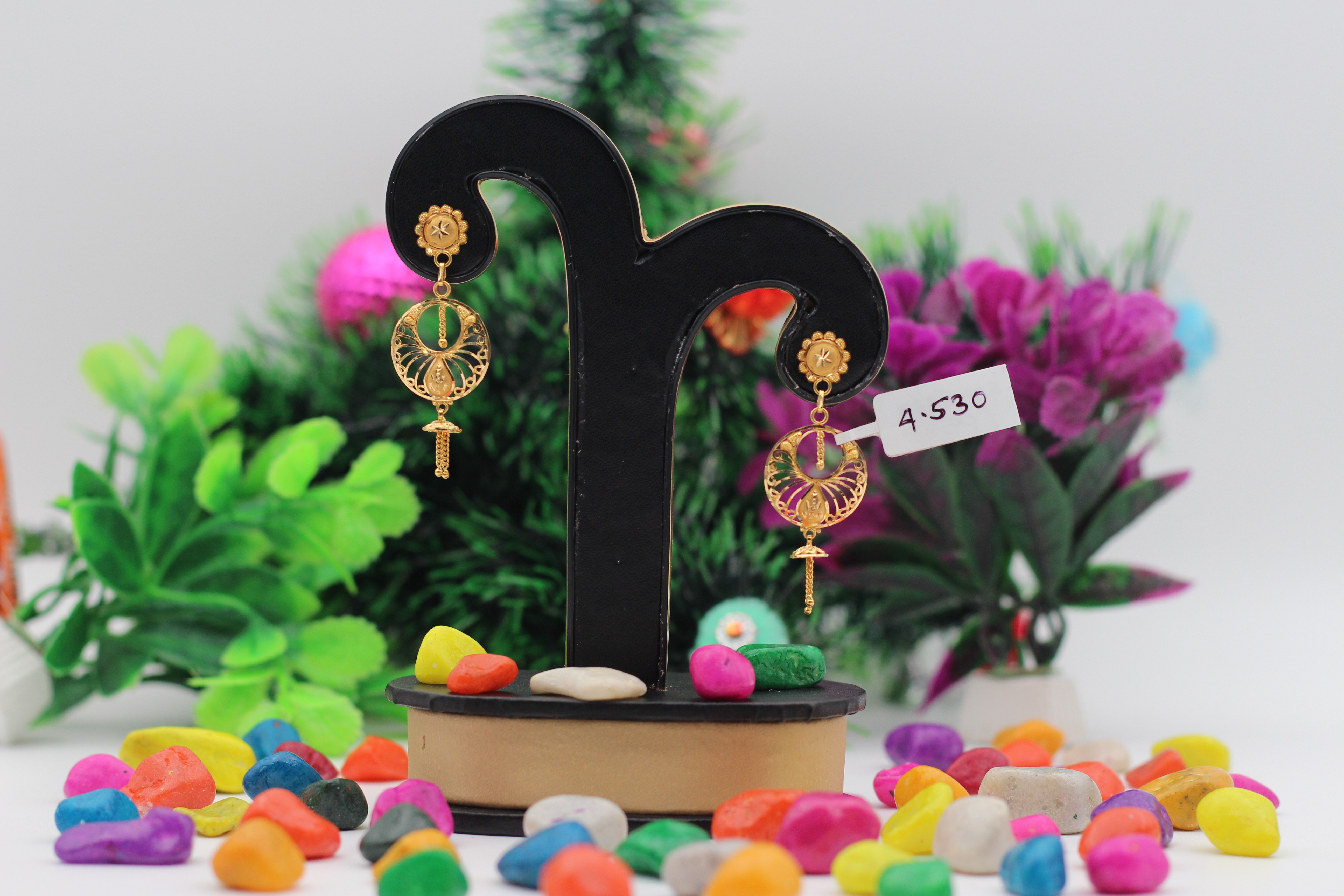 EARRINGS (GOLD SEETADUL)