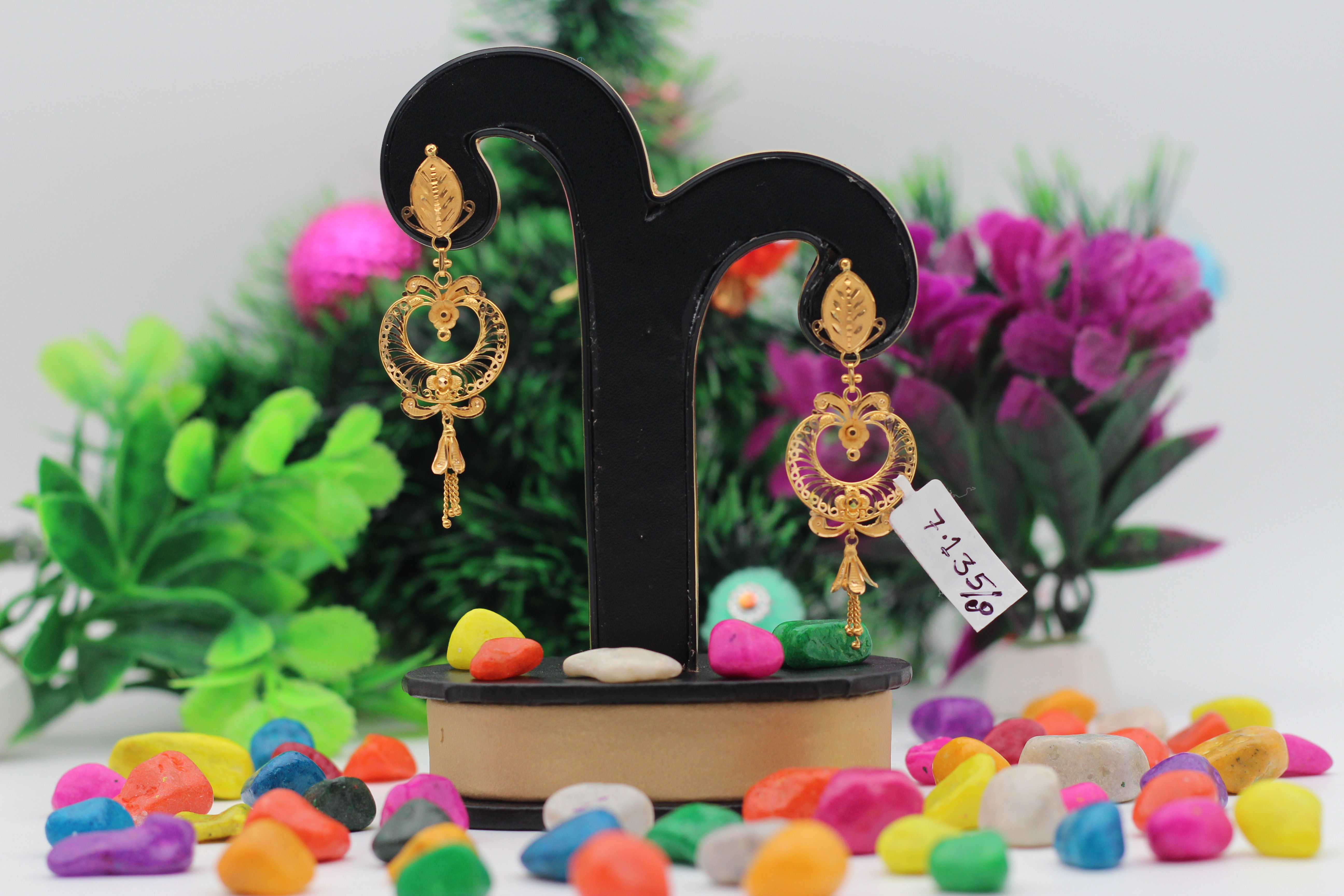 EARRINGS (GOLD SEETADUL)