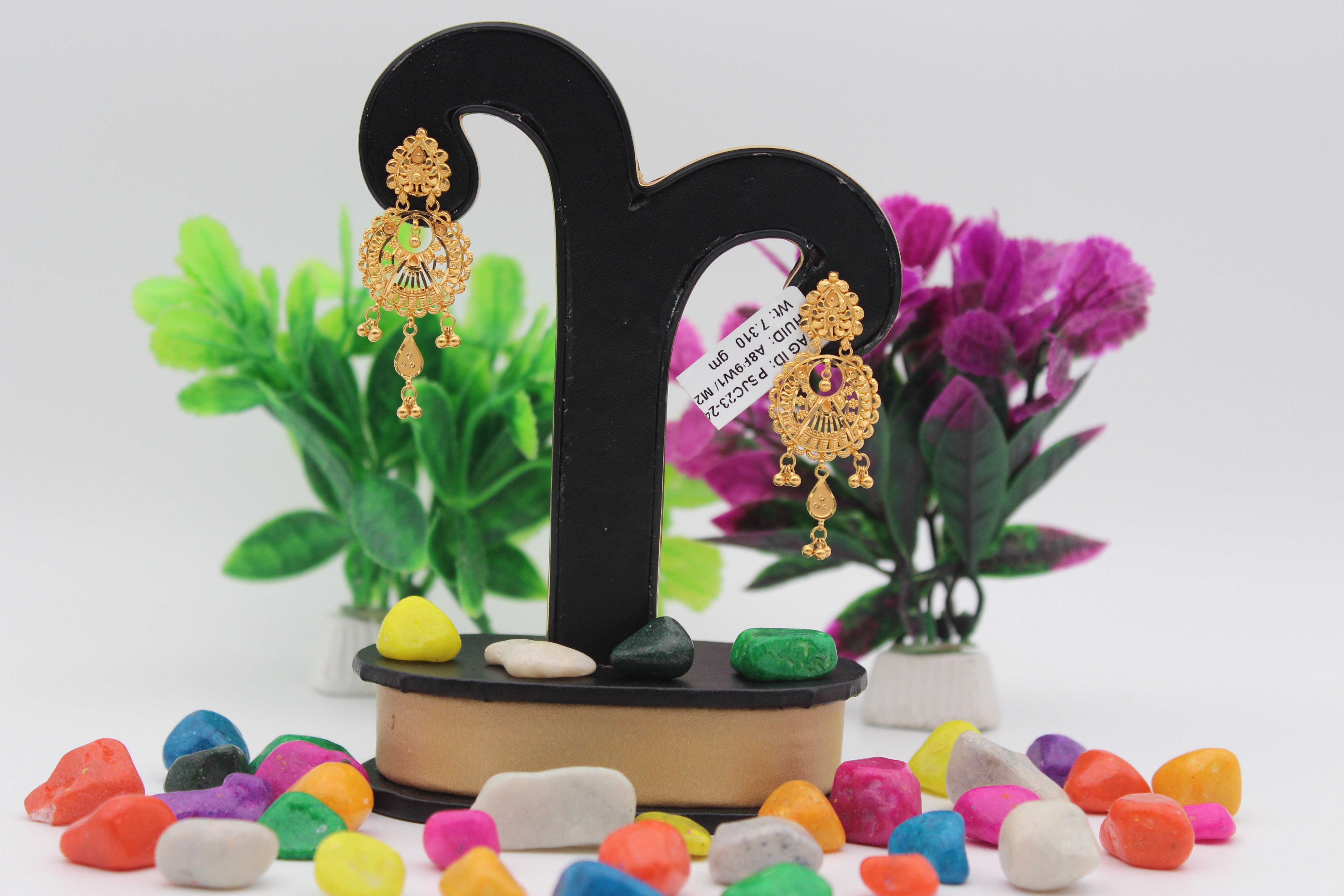 EARRINGS (GOLD SEETADUL)