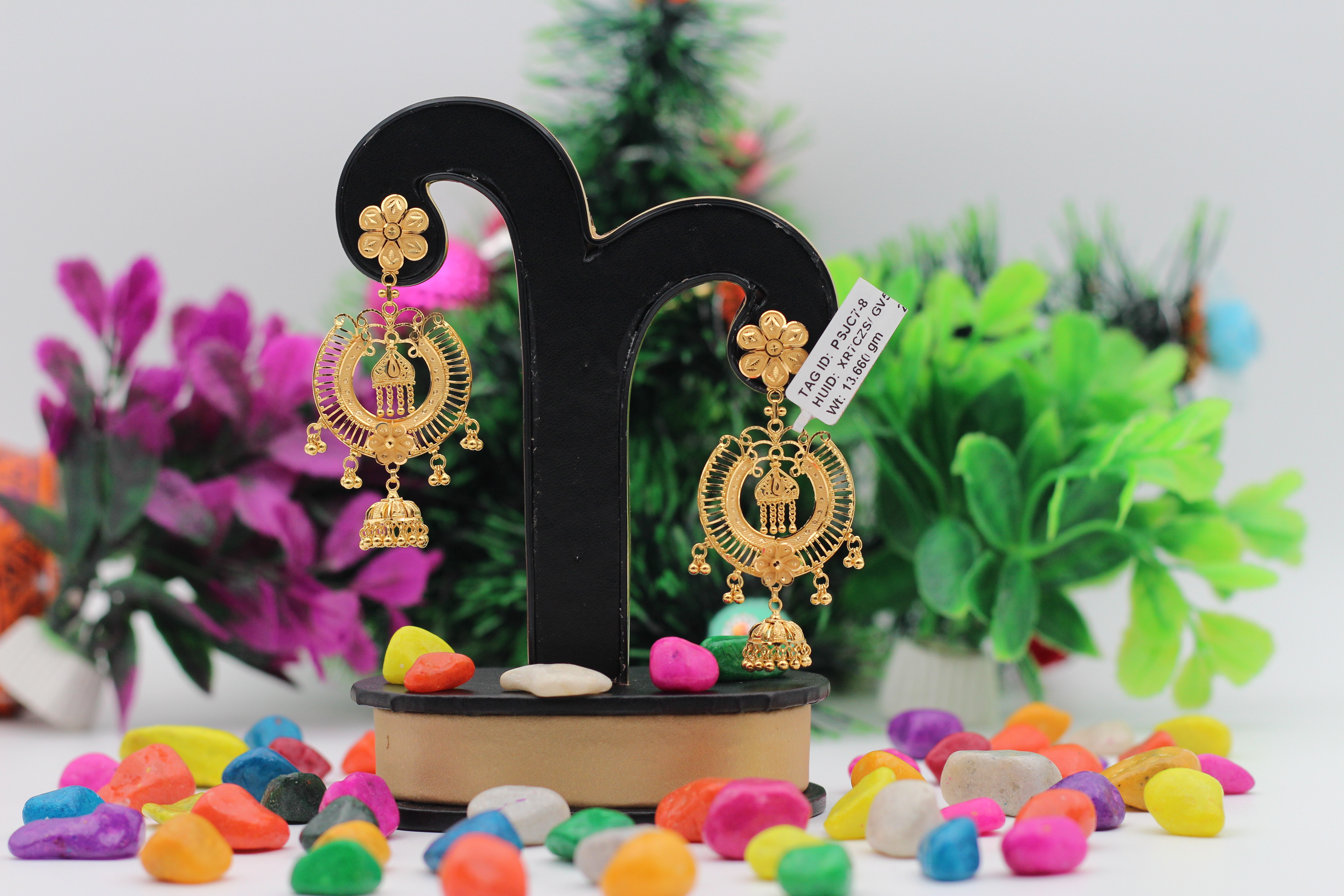 EARRINGS (GOLD SEETADUL)