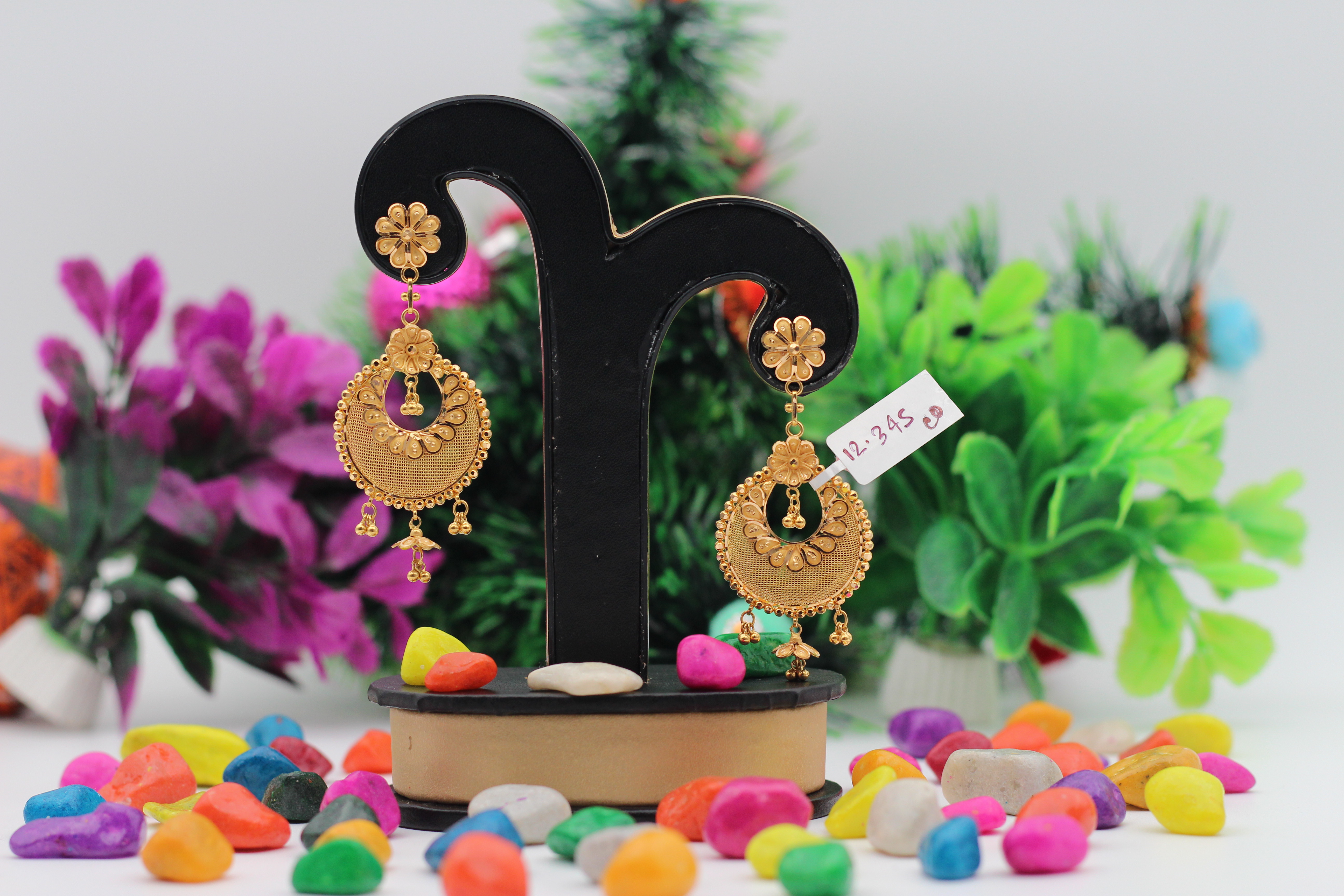 EARRINGS (GOLD SEETADUL)