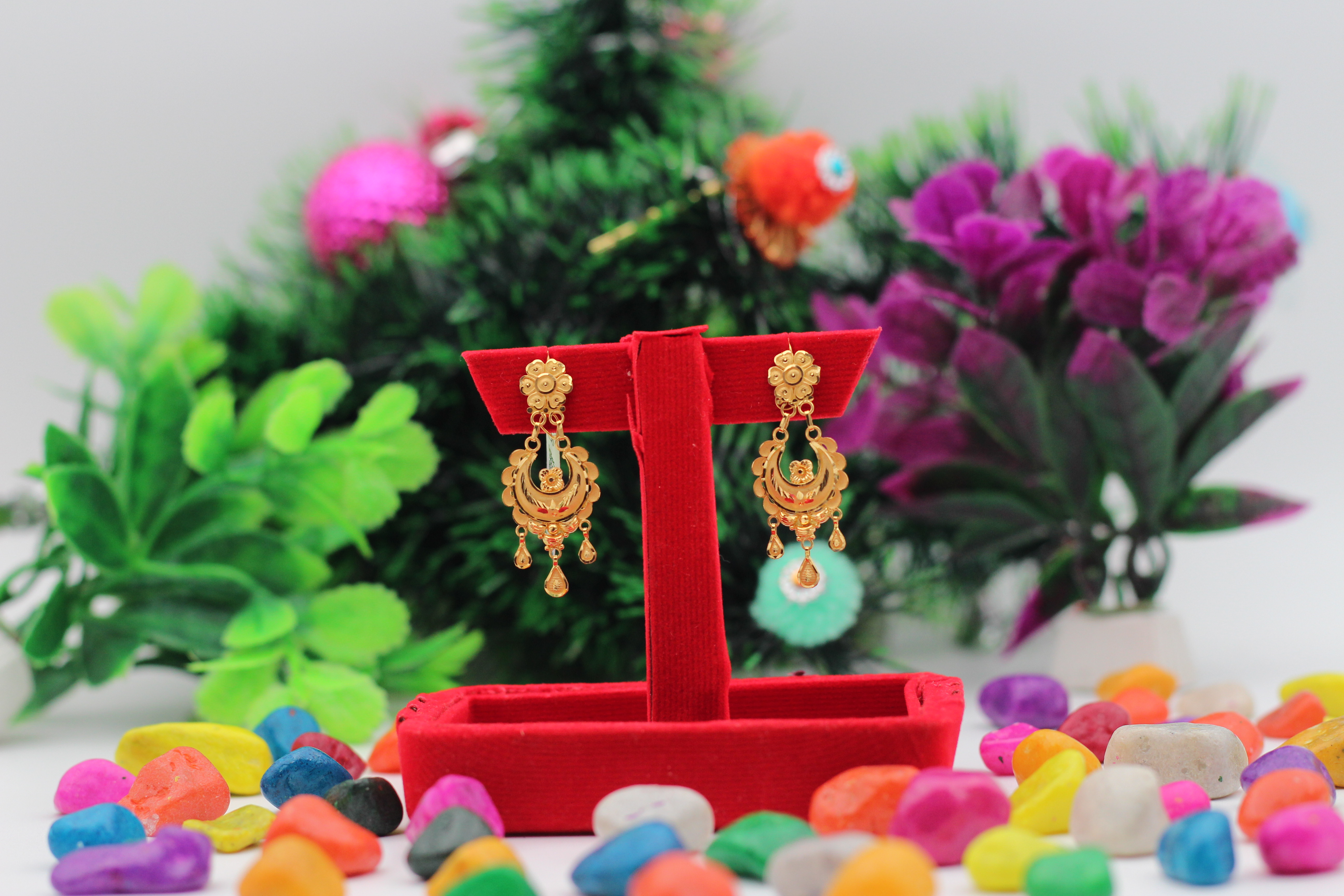 EARRINGS (GOLD SEETADUL)