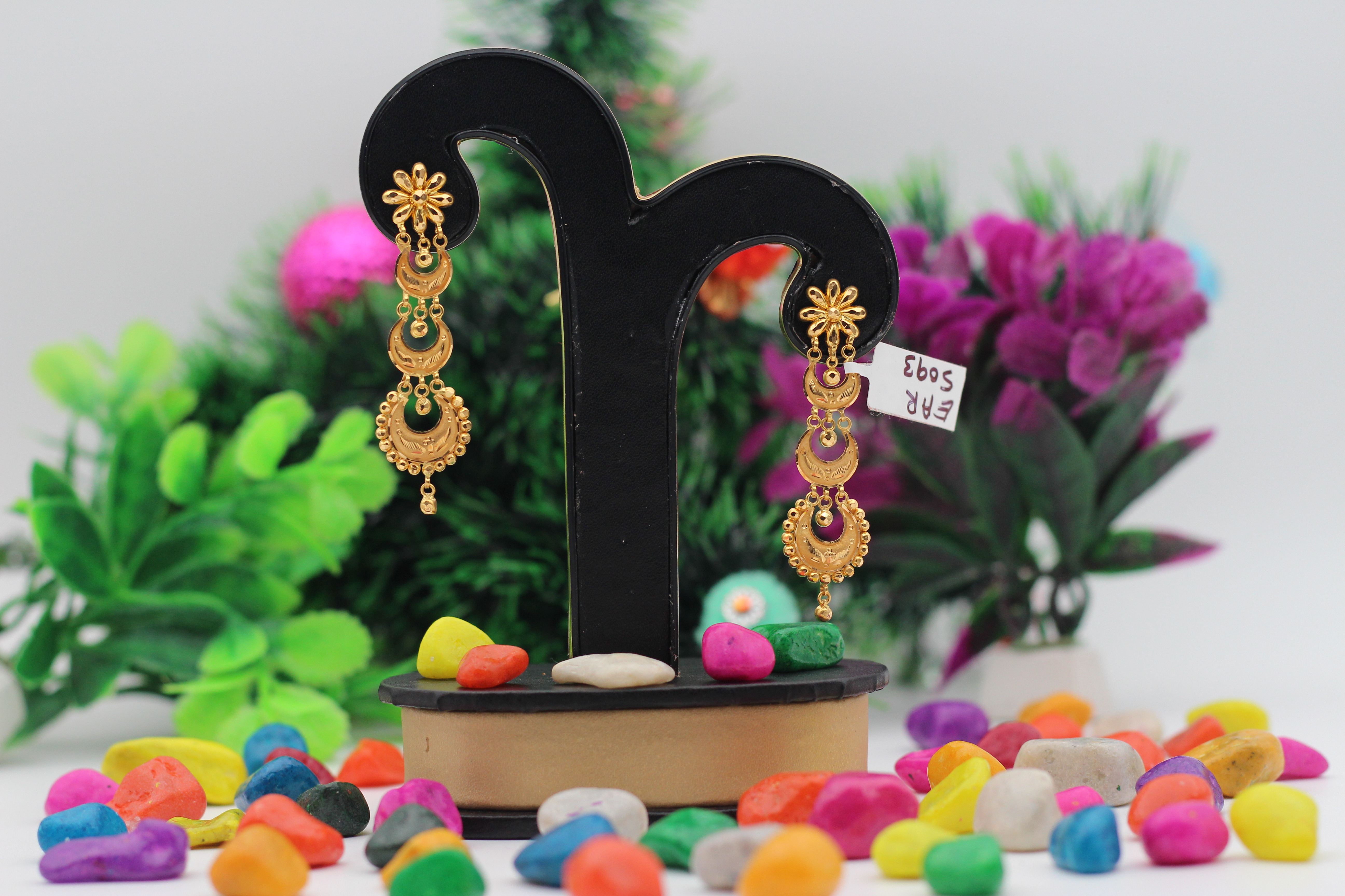 EARRINGS (GOLD SEETADUL)