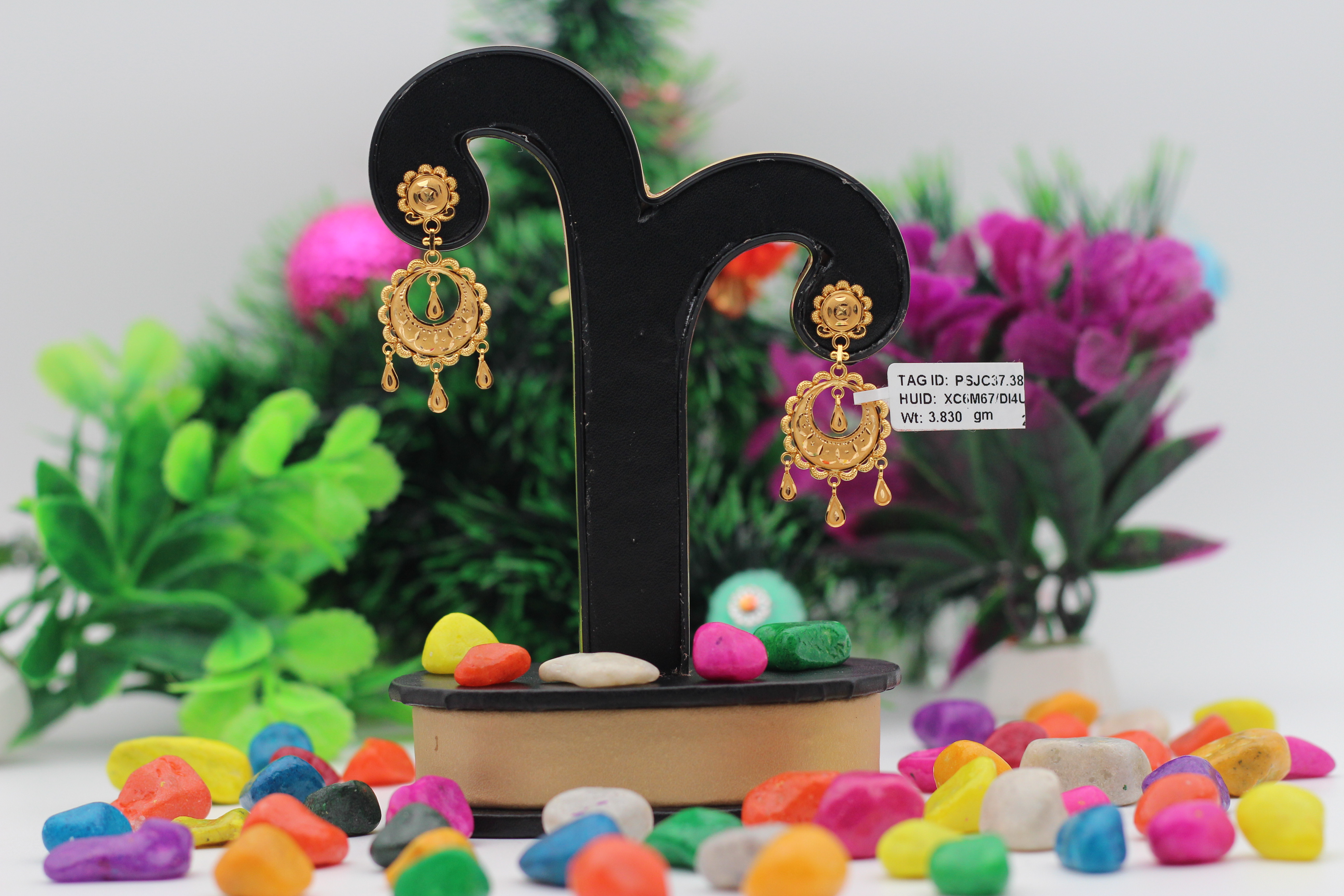 EARRINGS (GOLD SEETADUL)