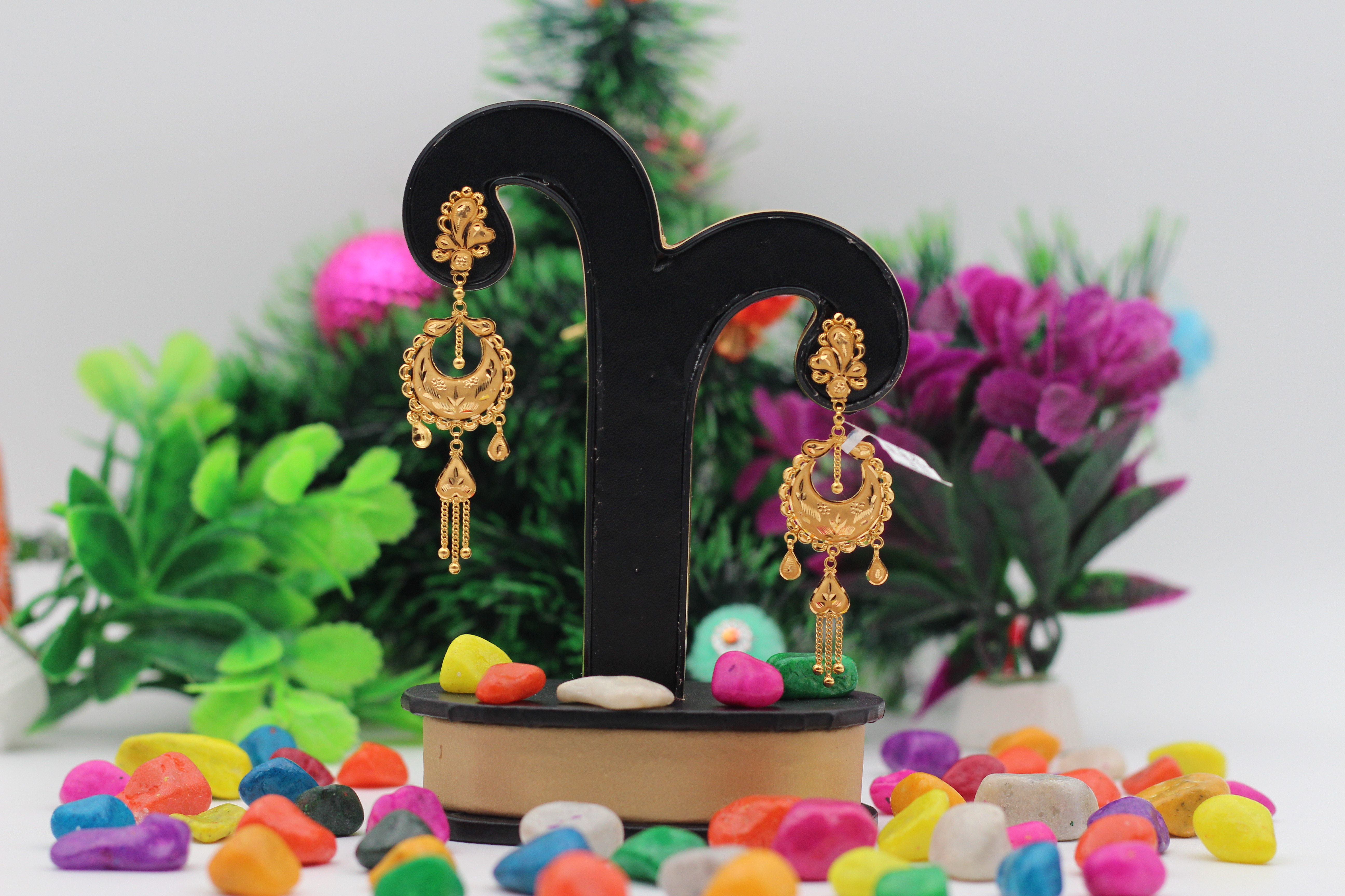 EARRINGS (GOLD SEETADUL)
