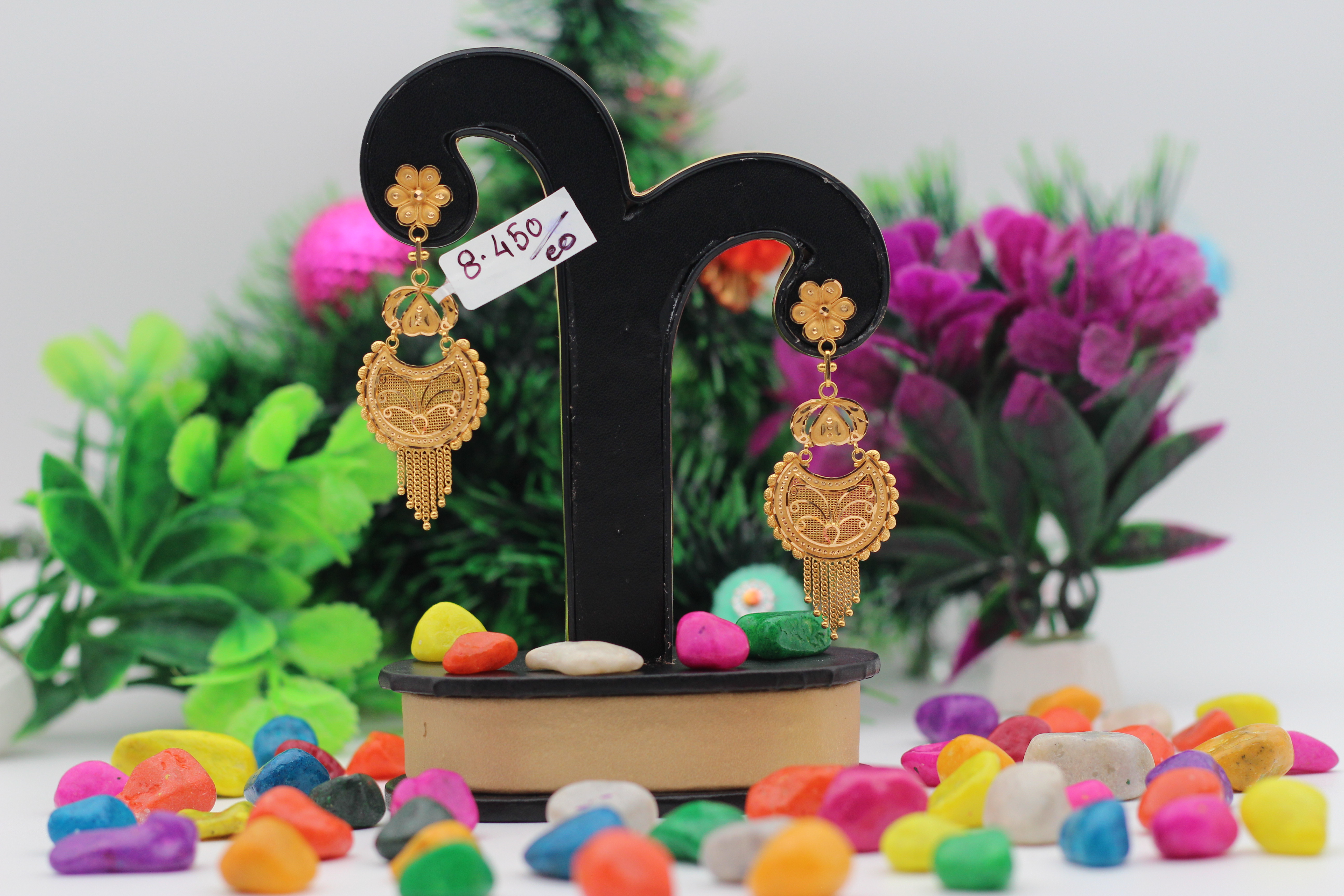 EARRINGS (GOLD SEETADUL)
