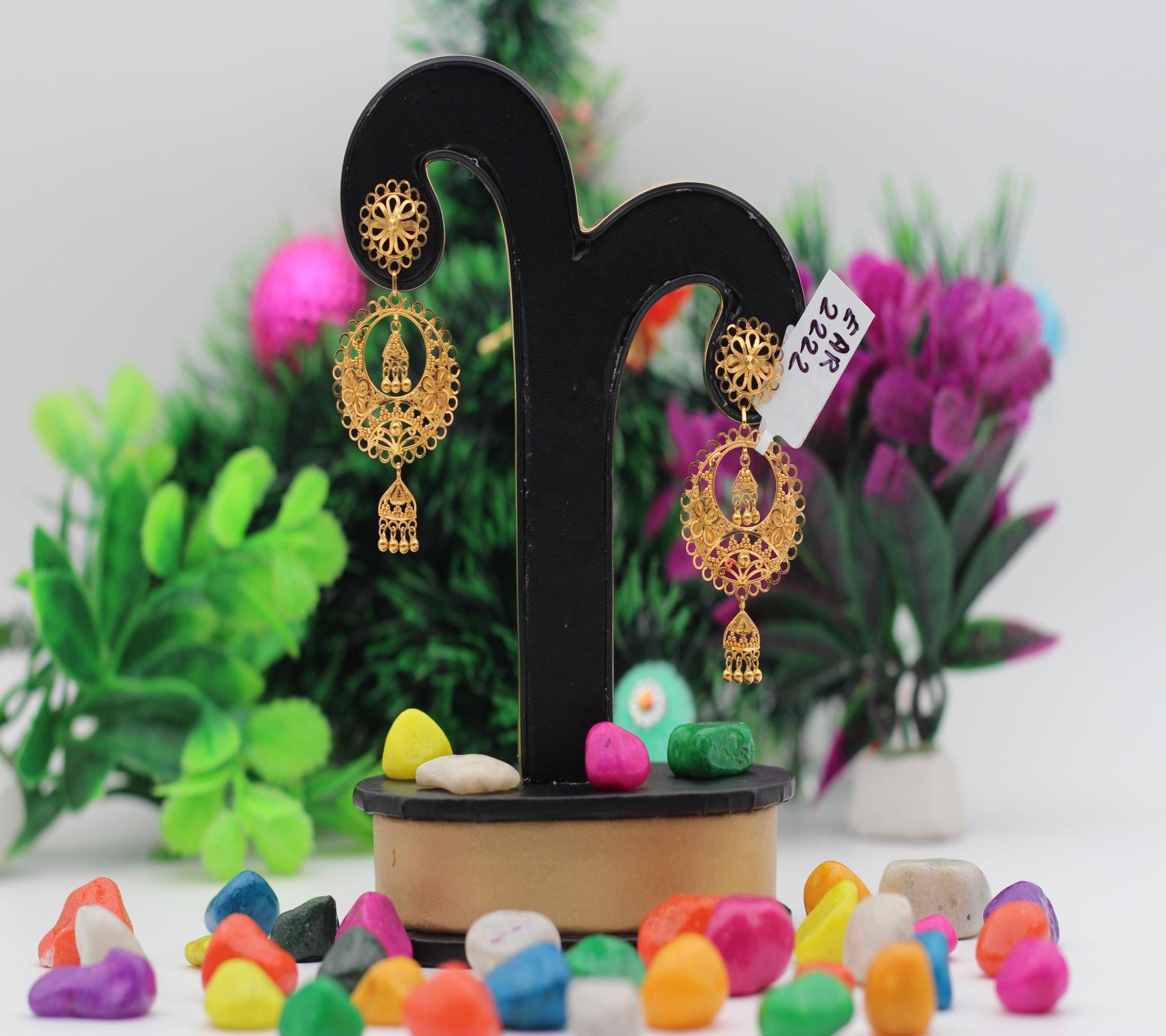 EARRINGS (GOLD SEETADUL)